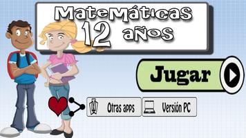 Matemáticas 12 años Poster