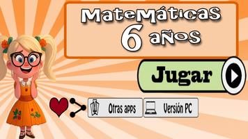 پوستر Matemáticas 6 años