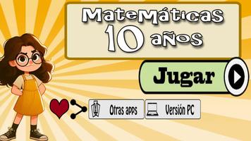 Matemáticas 10 años постер