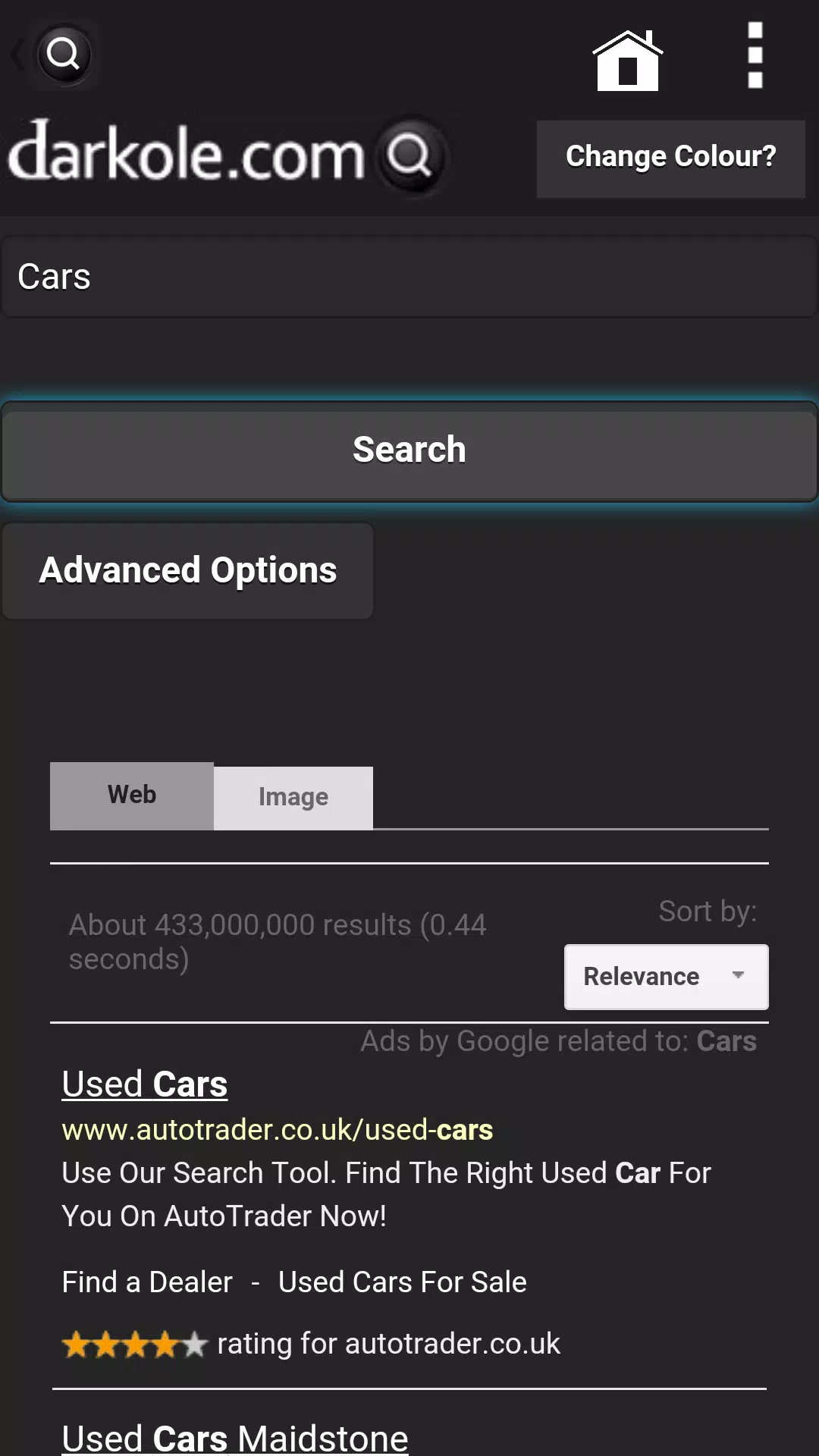 Black Search Bar for Google APK for Android Download