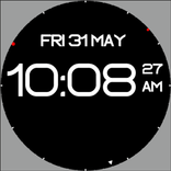 Watch Face Digital Clean D1