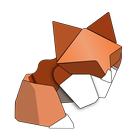 Origami fun ícone