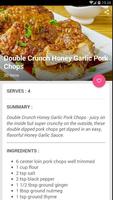 Double Crunch Honey Garlic Pork Chops Recipe اسکرین شاٹ 3