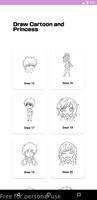 Draw Cartoon and Princess постер