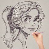 Lecciones de dibujo  princesa