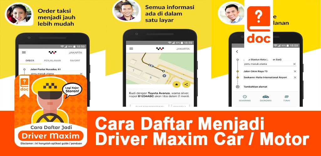 cara daftar driver maxim motor APK for Android Download