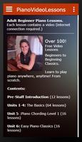 Piano Video Lessons Plakat