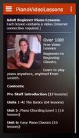 Piano Video Lessons Affiche