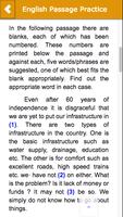 English Grammar Comprehension Passage Practice capture d'écran 1