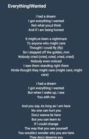 Billie Eilish - Everything I Wanted Lyrics Affiche