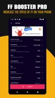 FF Booster Pro - Pin, Ram, Fps captura de pantalla 1