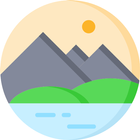 Fondos de paisajes-icoon