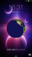 3D Earth Lock Screen plakat