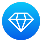 Fire diamond and elite pass icon