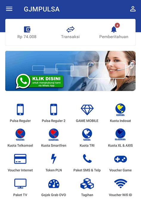 Agen Pulsa | Grosir Kuota Murah - GJMPULSA for Android ...