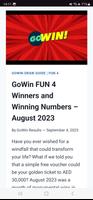 GoWin Results screenshot 3