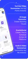 1 Schermata Gravity AI - Content Creator