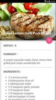 Grilled Lemon Herb Pork Chops Recipe ポスター