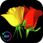 Flower Rose Animated Image Gif simgesi