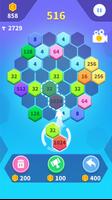 Poppin hexa2048 Hexagon puzzle poster