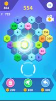 Poppin hexa2048 Hexagon puzzle screenshot 1
