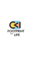 Footprint for life الملصق