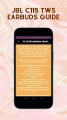 JBL C115 TWS Earbuds Guide XAPK download