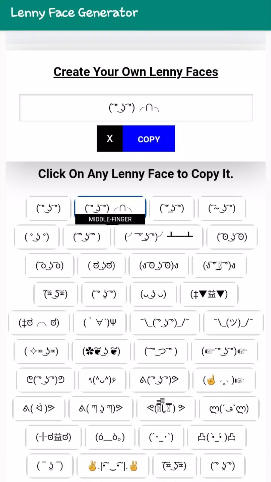 Lenny Face Generator APK for Android Download