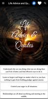 Life Advice and Quotes Poster
