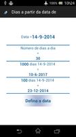 Dias a partir da data de imagem de tela 1