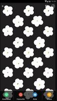 Monochrome Flower Pattern Wallpaper HD screenshot 1