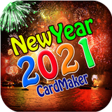 New Year Card Maker 2021 icône