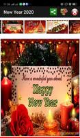 New Year 2021 Greeting Cards Poster