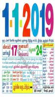 Tamil Daily Calendar 2020 Affiche