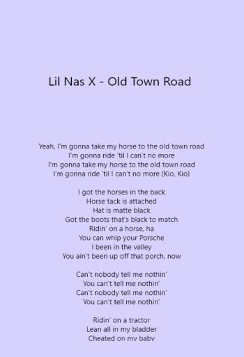 Lil Nas X Old Town Road Mp3 Free Lil Nas X Old Town Road Mp3 Free