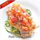 One Pan Tuscan Pork Chops Recipe icône