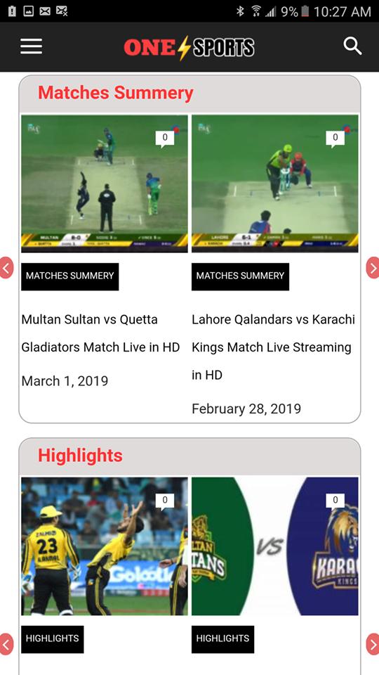 ONE SPORTS LIVE APK per Android Download
