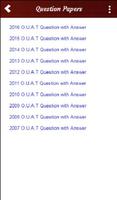 OUAT Exam Entrance Question Papers Practice capture d'écran 1