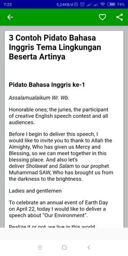 Contoh Pidato English Contoh Pidato English