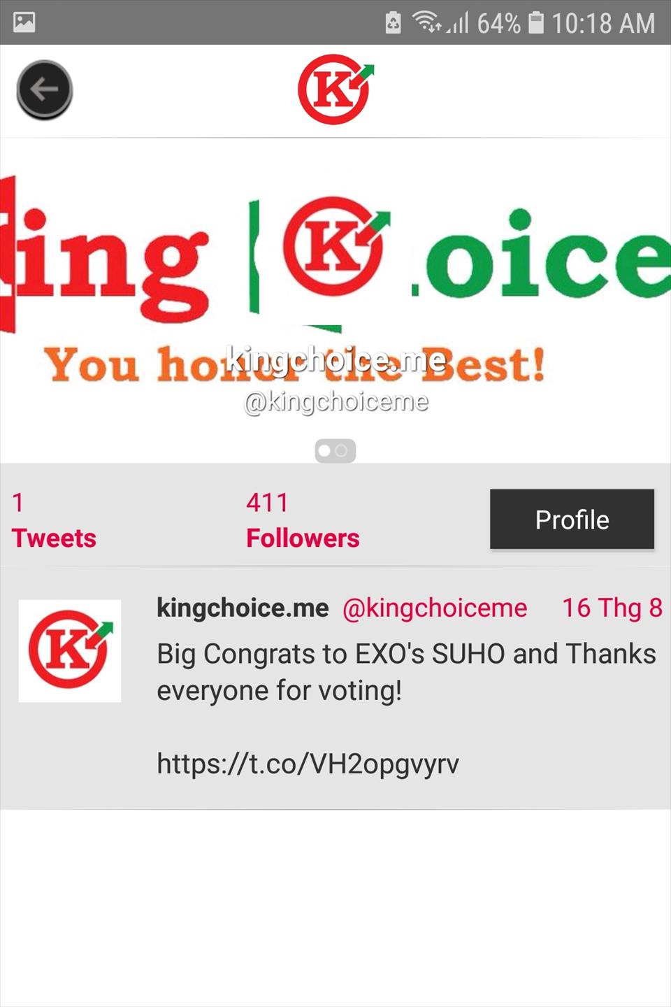 King choice voting