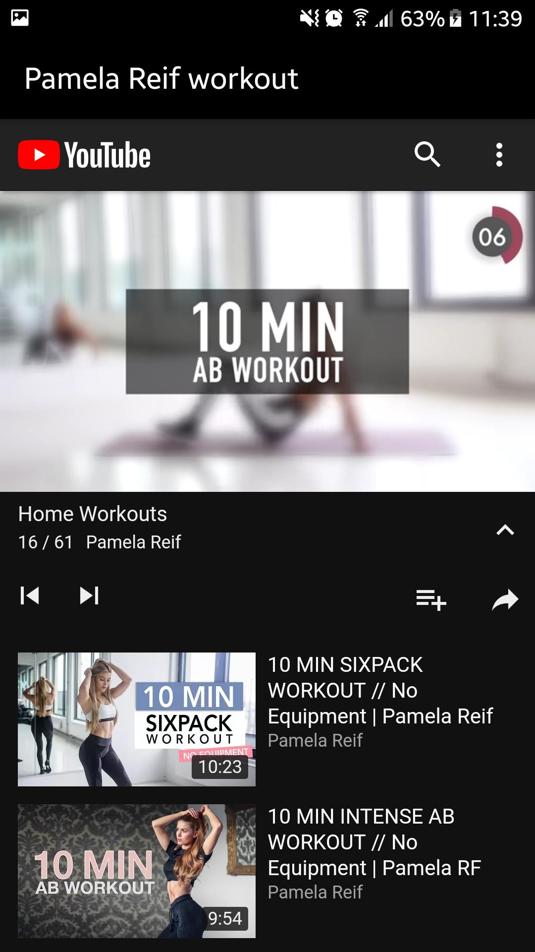 Pamela Reif workout für Android - APK herunterladen