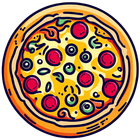 Pizza Calculator-icoon
