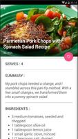 Parmesan Pork Chops with Spinach Salad Recipe Affiche