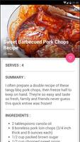 Sweet Barbecued Pork Chops Recipe Affiche