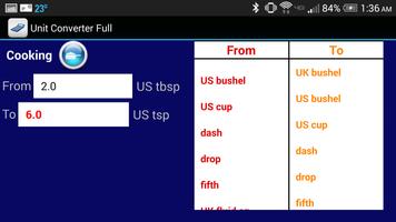 Unit Converter Full اسکرین شاٹ 2