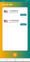 Virtuelle Nummer für WhatsApp Plakat