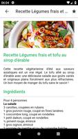 Recettes végétarienne capture d'écran 2