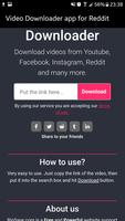 Video Downloader app for Reddit penulis hantaran