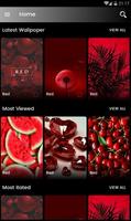 Red Aesthetic Wallpaper HD Plakat