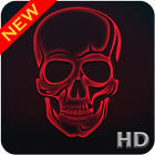 Red Skull Wallpaper HD icône